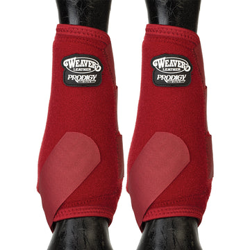 Small Weaver Horse Front Boots Prodigy Athletic 2 Pack Burgundy